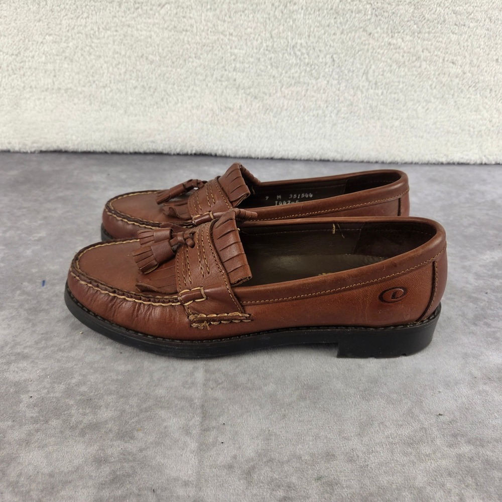 Dexter Comfort Mens 9 M Brown Leather Kiltie Tassel Loafers T442-5 Tan Shoes
